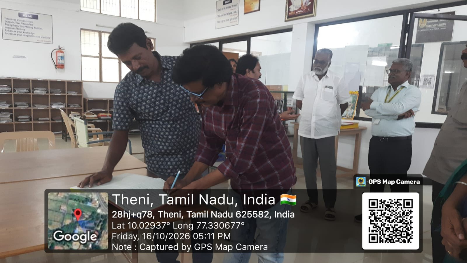 C.P.A. College, Bodinayakanur | Arts & Science College - Eminent writer visit to Library