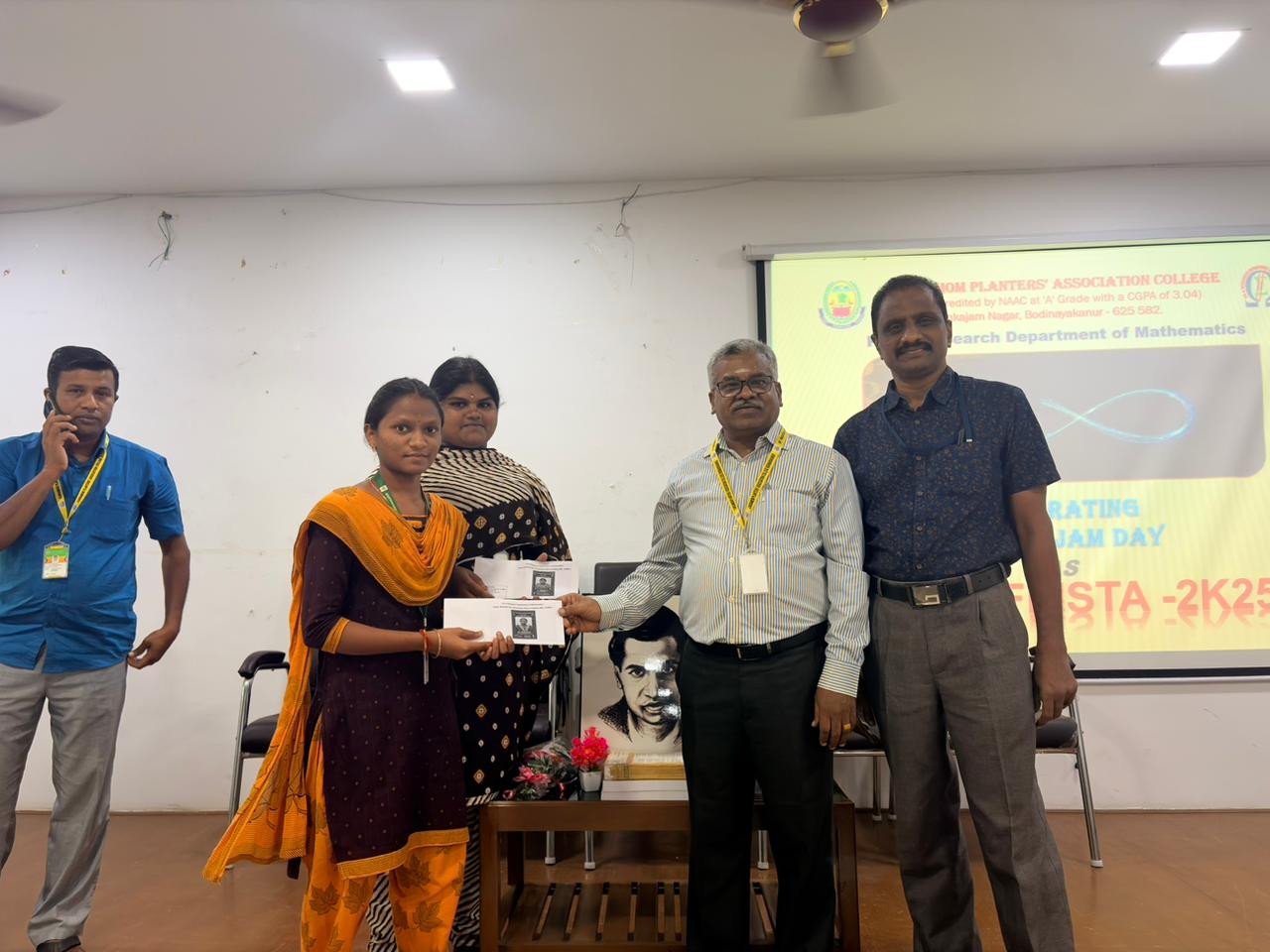 On The Commemoration of The Birth Anniversary of Srinivasa Ramanujan (MATH FEISTA -2K25) One Day Seminar & Interdepartmental Meet