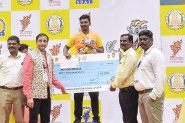 gallery - m-ajaykumar-wins-third-prize-in-cm-trophy-state-level-badminton-tournament-2024-2025 - 4