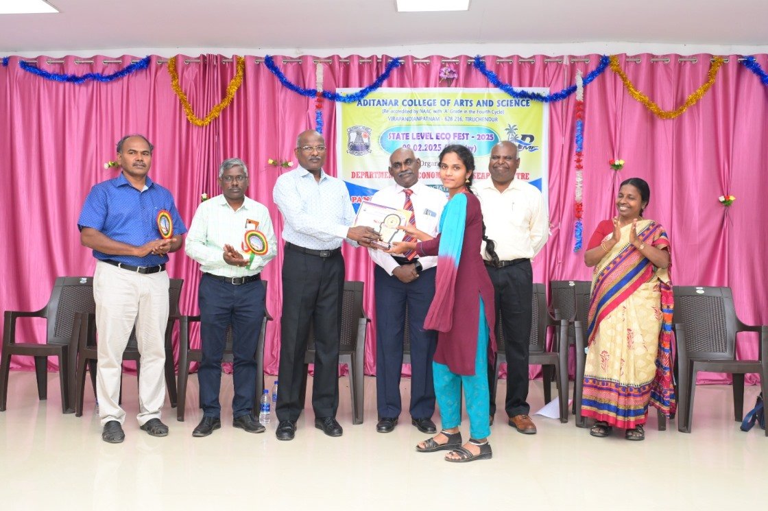 C.P.A. College, Bodinayakanur | Arts & Science College - Students Shine at State Level Eco Fest-2025 - A. Subasri, E. Sumitha