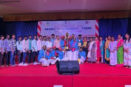 gallery - cpa-college-shines-with-overall-trophy-at-nehru-yuva-kendra-inter-collegiate-event-2024 - 2